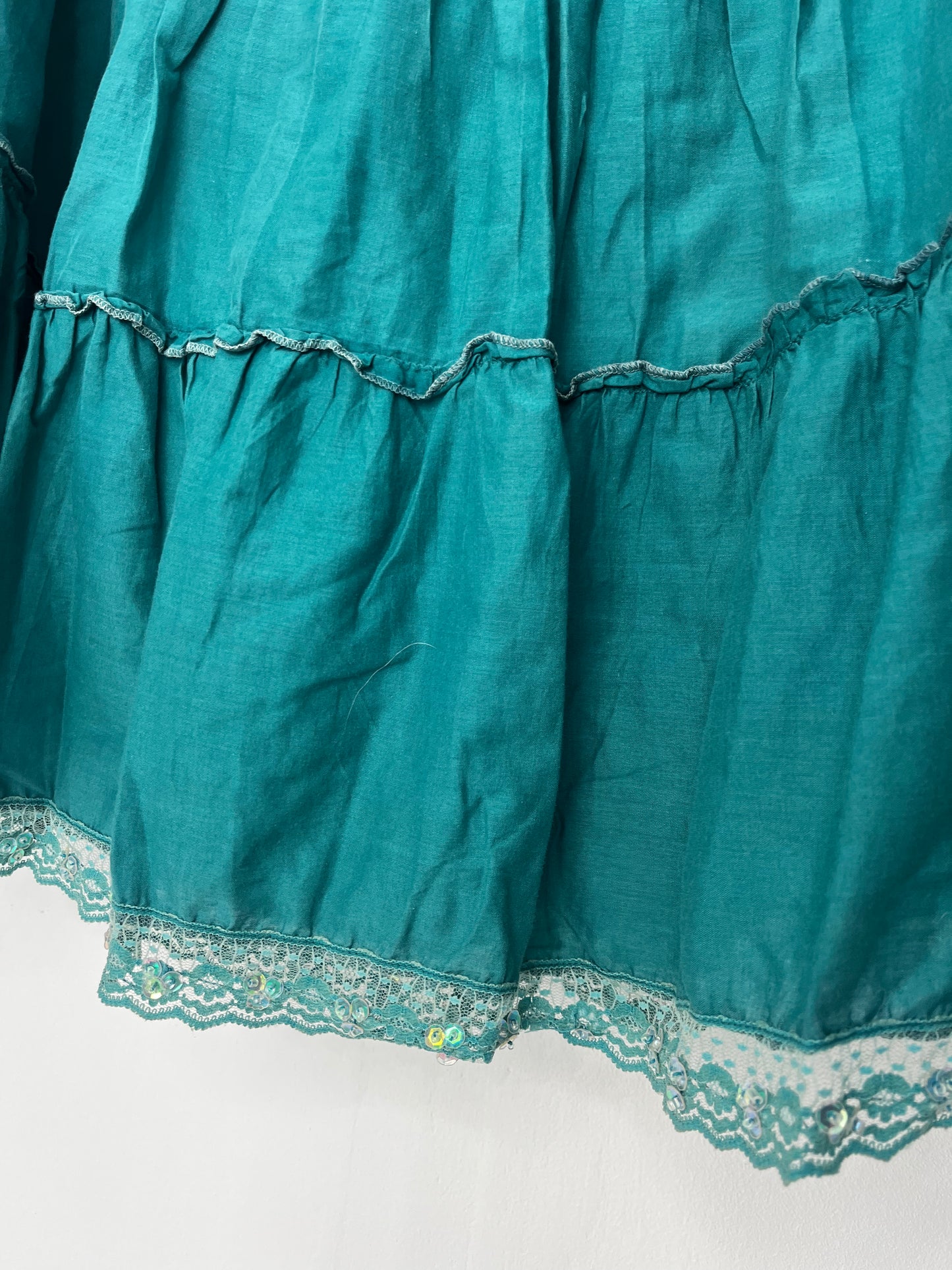 Turquoise Vintage Boho Skirt