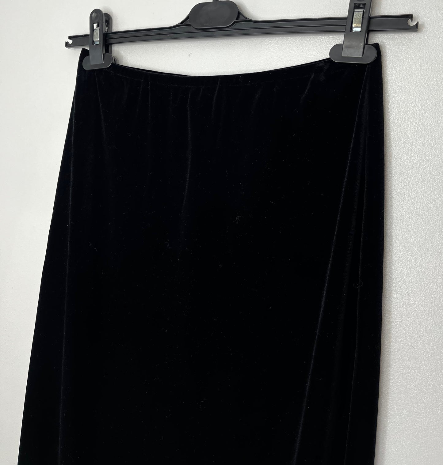 Black Velvet Maxi Skirt