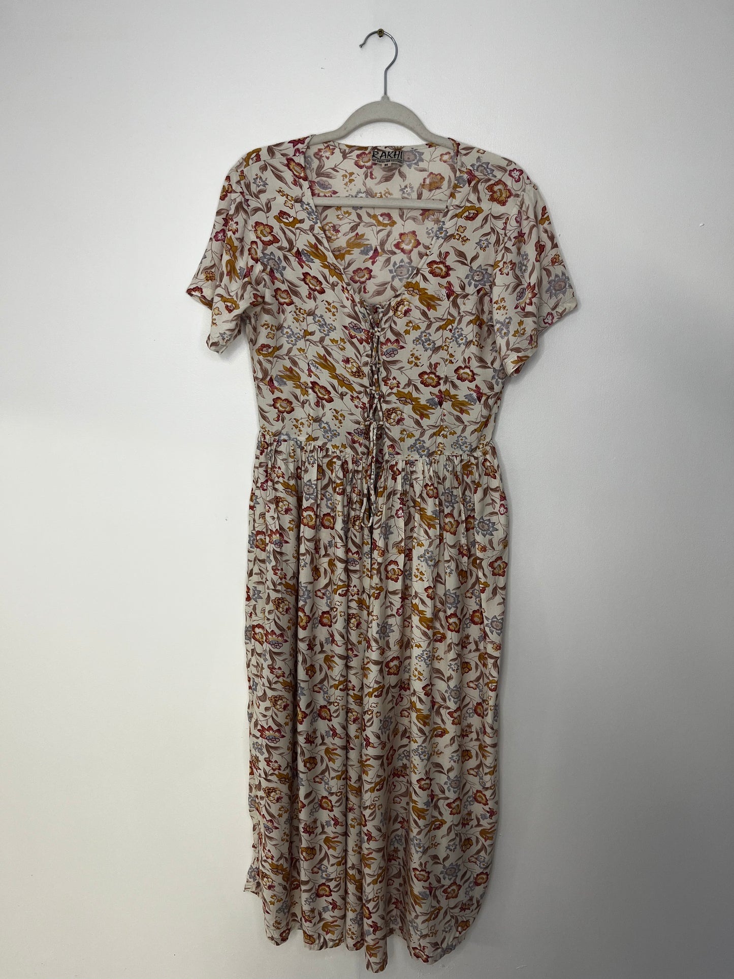 True Vintage Cross Front Long Dress