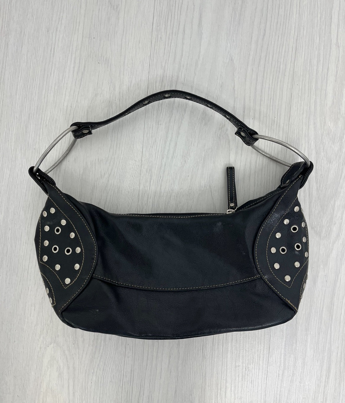 Studded Black Shoulder Bag