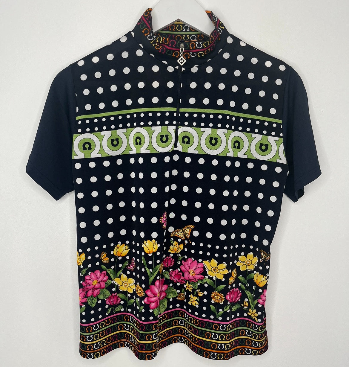 Quarter Zip Colourful Top