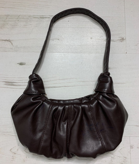 Dark Brown Ruffle Y2k Mini Bag