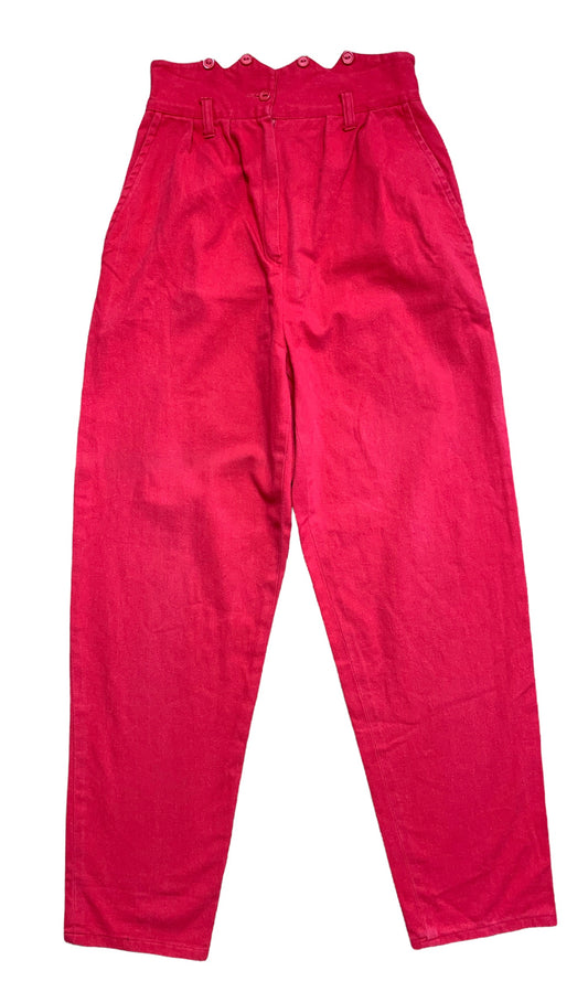 Highwaisted Red True Vintage Jeans