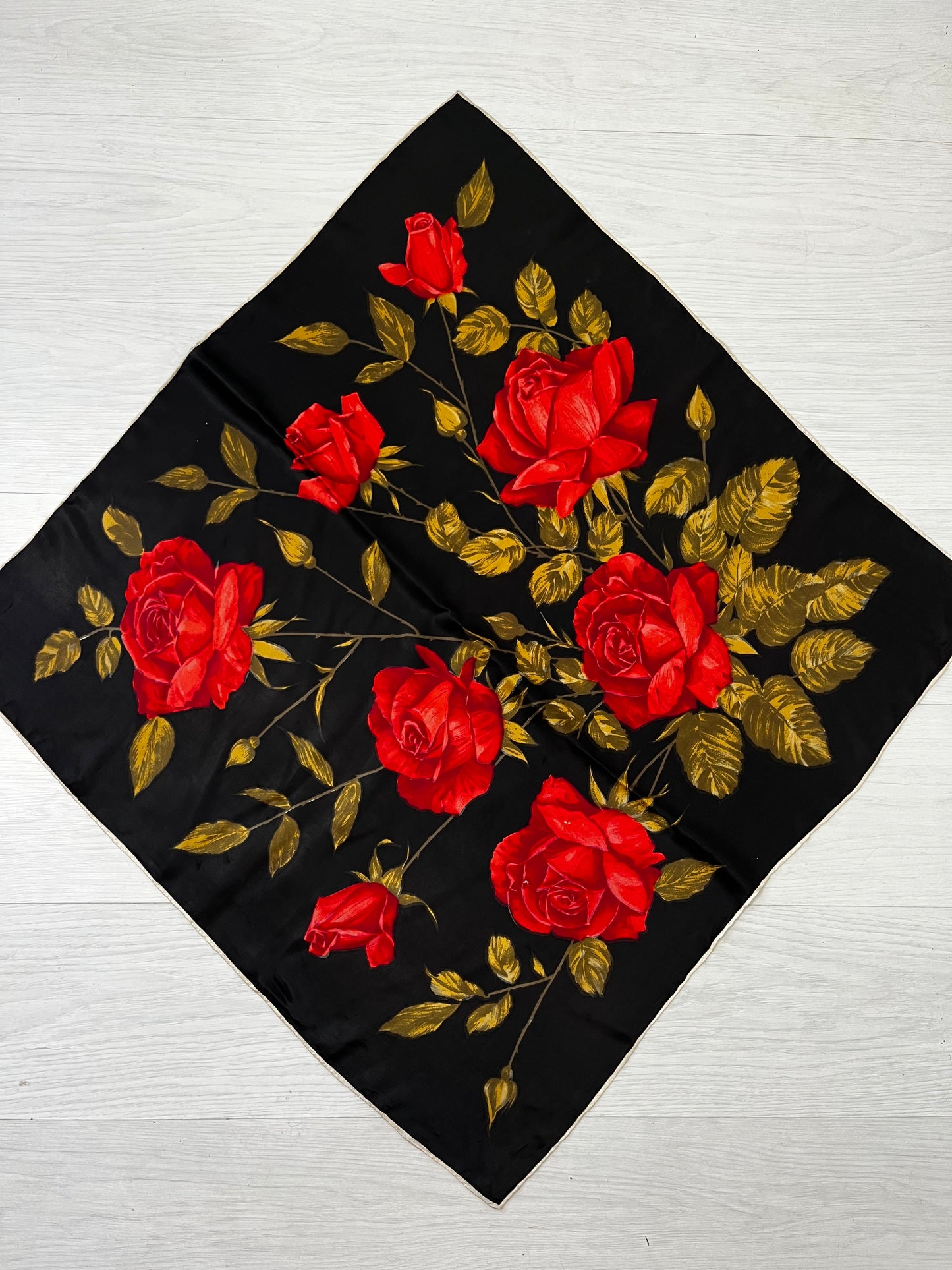 True Vintage Floral Head Scarf Accessories