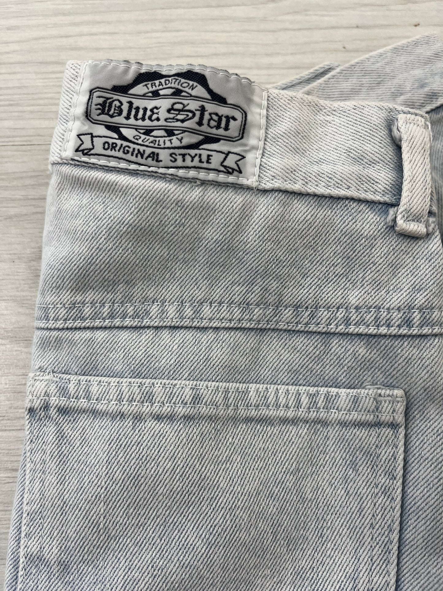 Highwaisted Light Denim Vintage Skirt