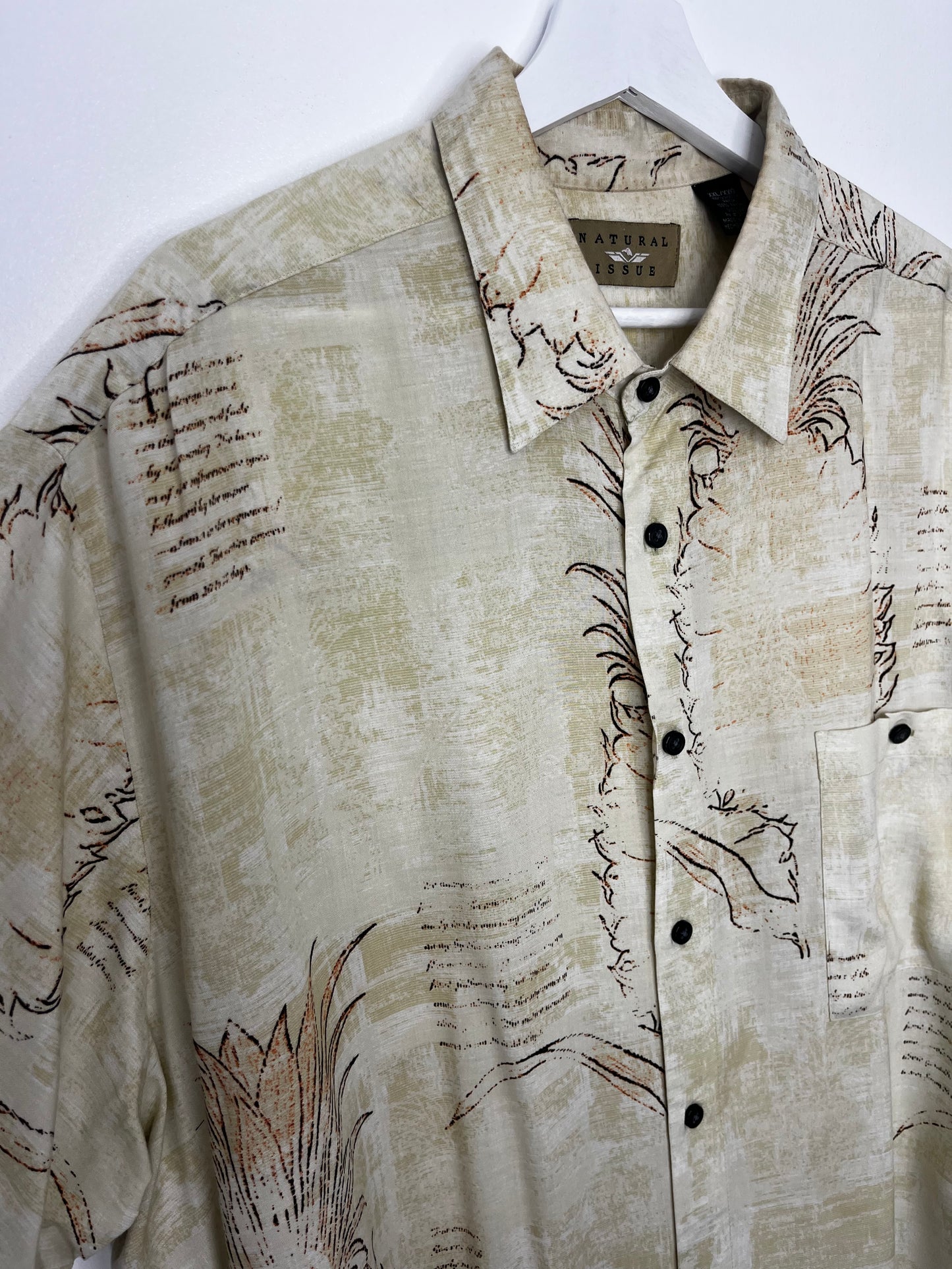 Oversized True Vintage Beige Detailed Shirt
