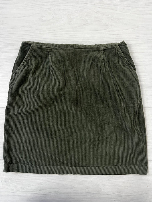 Khaki Cord Vintage Autumn Skirt