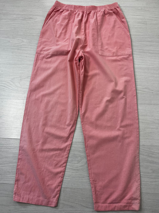 Highwaisted Pink Relaxed Vintage Spring Trousers