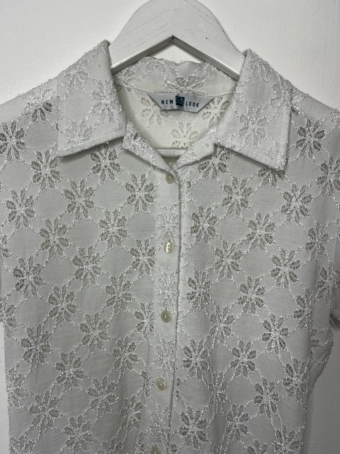 White Lace 1990’s Blouse