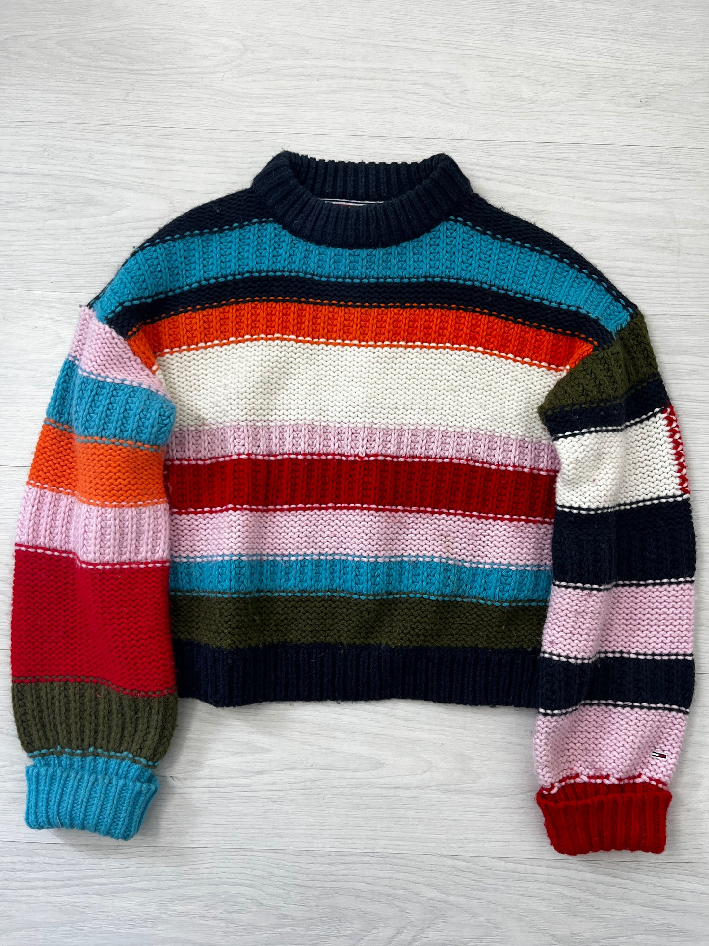 Tommy Jeans Colourful Stripe Short Jumper
