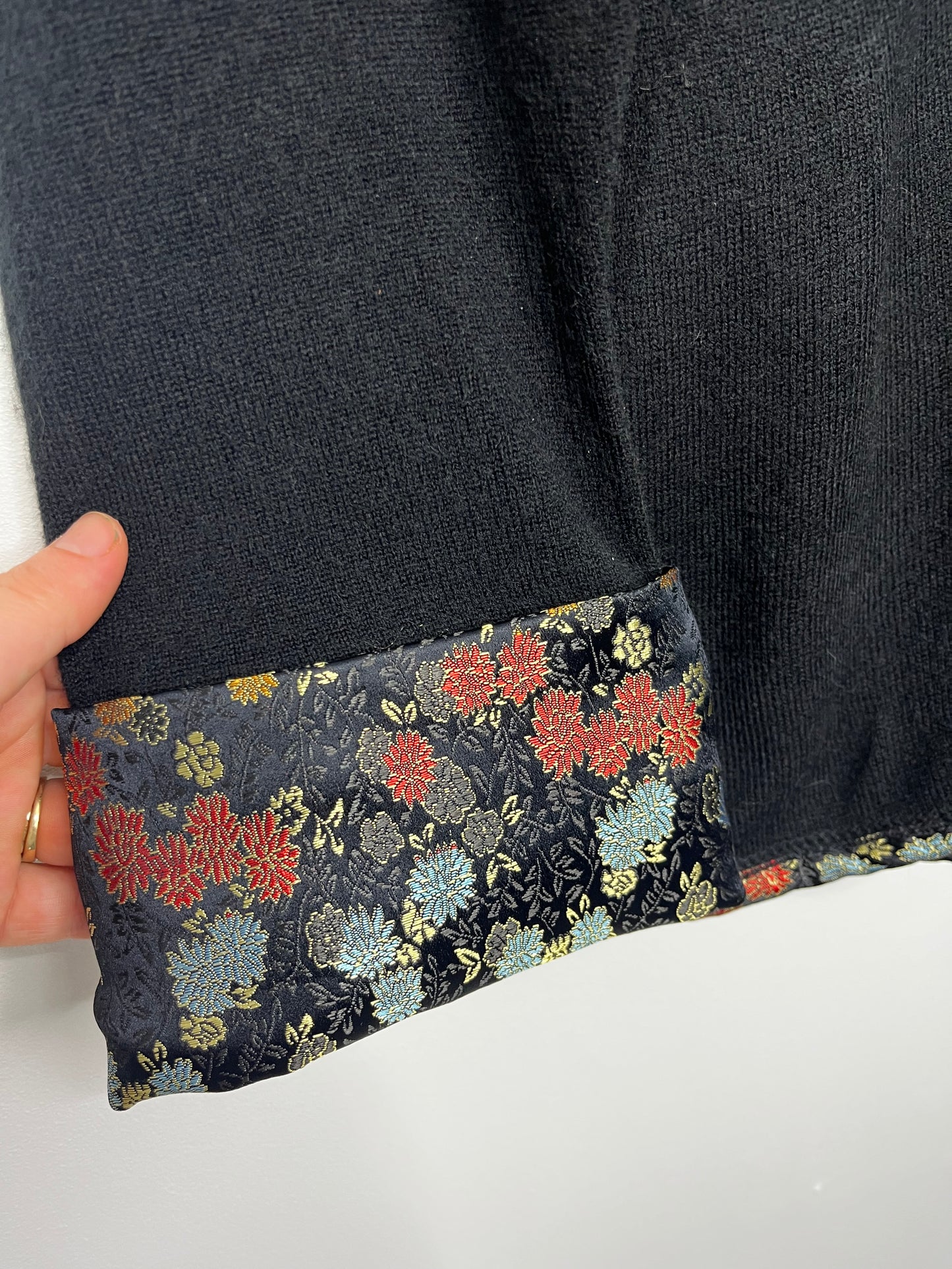 Oriental Elegance Vintage Light Cardigan