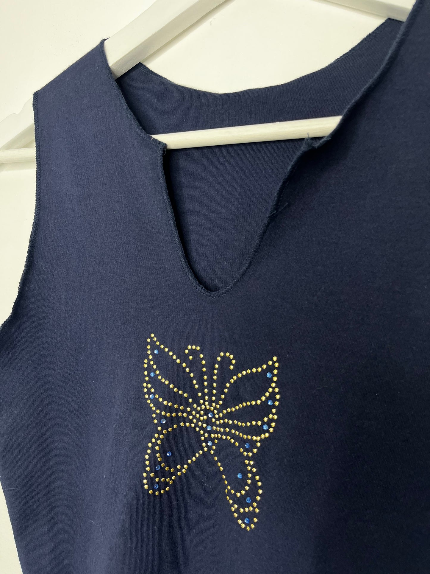 True vintage y2k ETAM butterfly sleeveless top