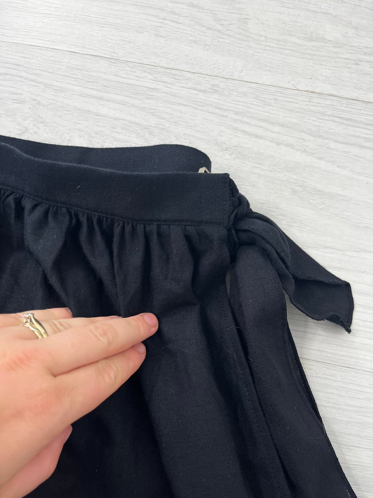 True Vintage Cotton Autumn Wrap Maxi Skirt