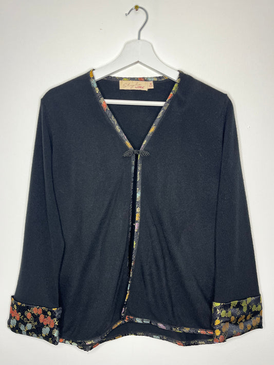 Oriental Elegance Vintage Light Cardigan