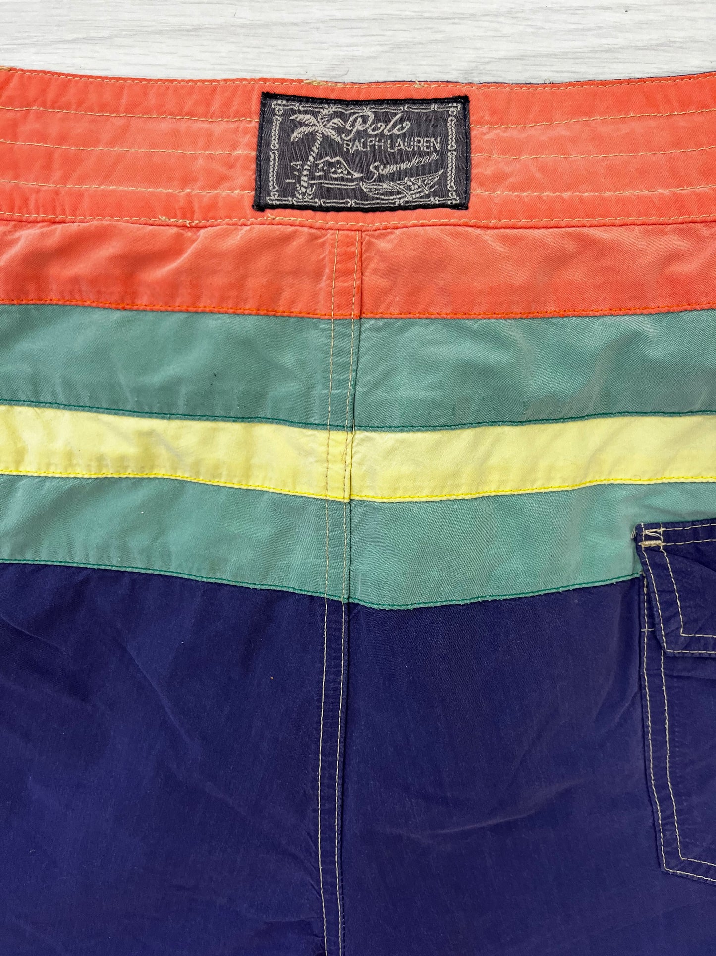 Men’s Ralph Lauren Colour Block Vintage Swim Shorts