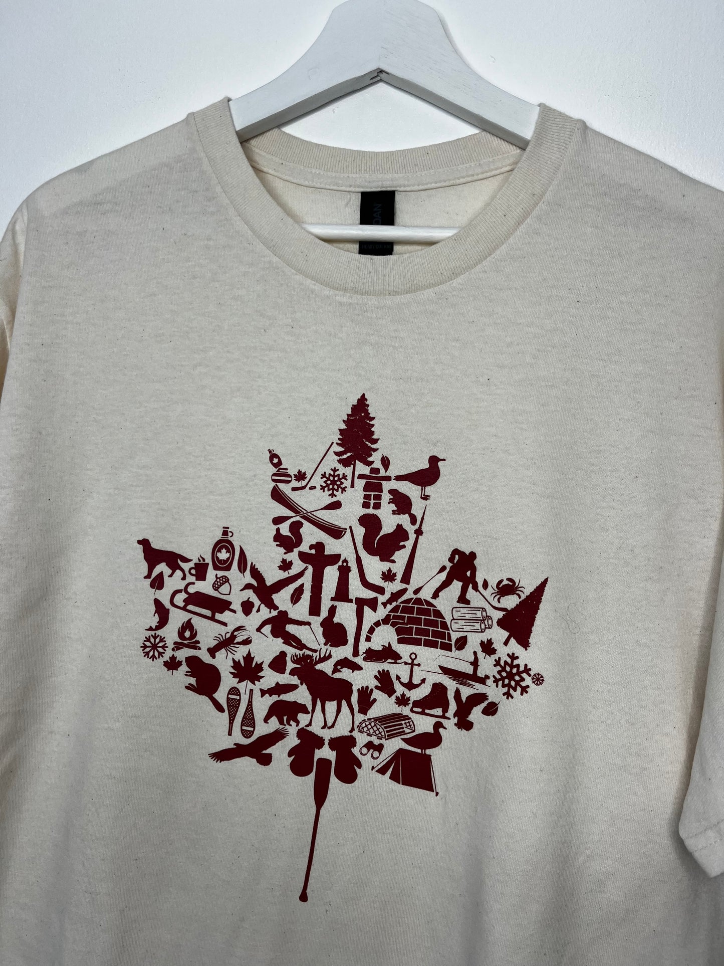 Pure Cotton Vintage Cream Canada T-Shirt