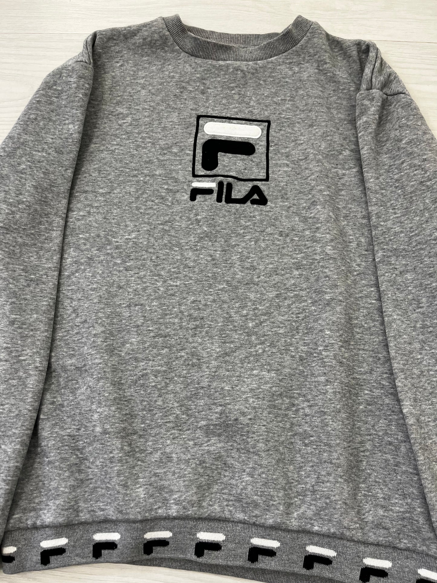 Grey Vintage FILA Crew Neck Jumper