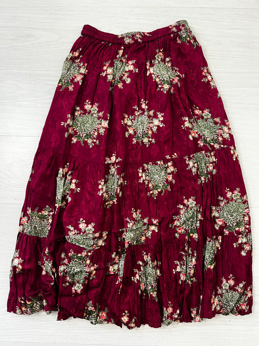 Deep Pink True Vintage Pleated Fairycore Skirt