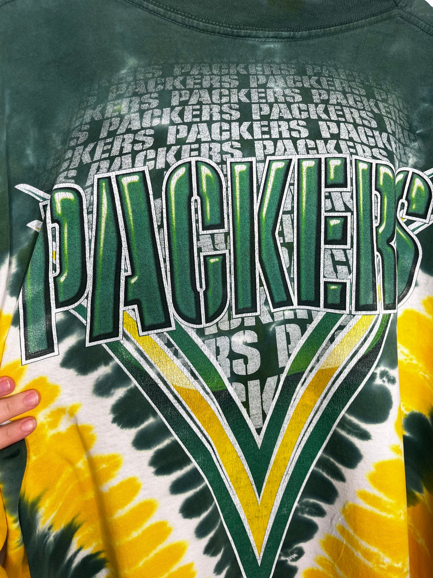 Vintage NFL Packers Made In USA Tie Dye T-Shirt