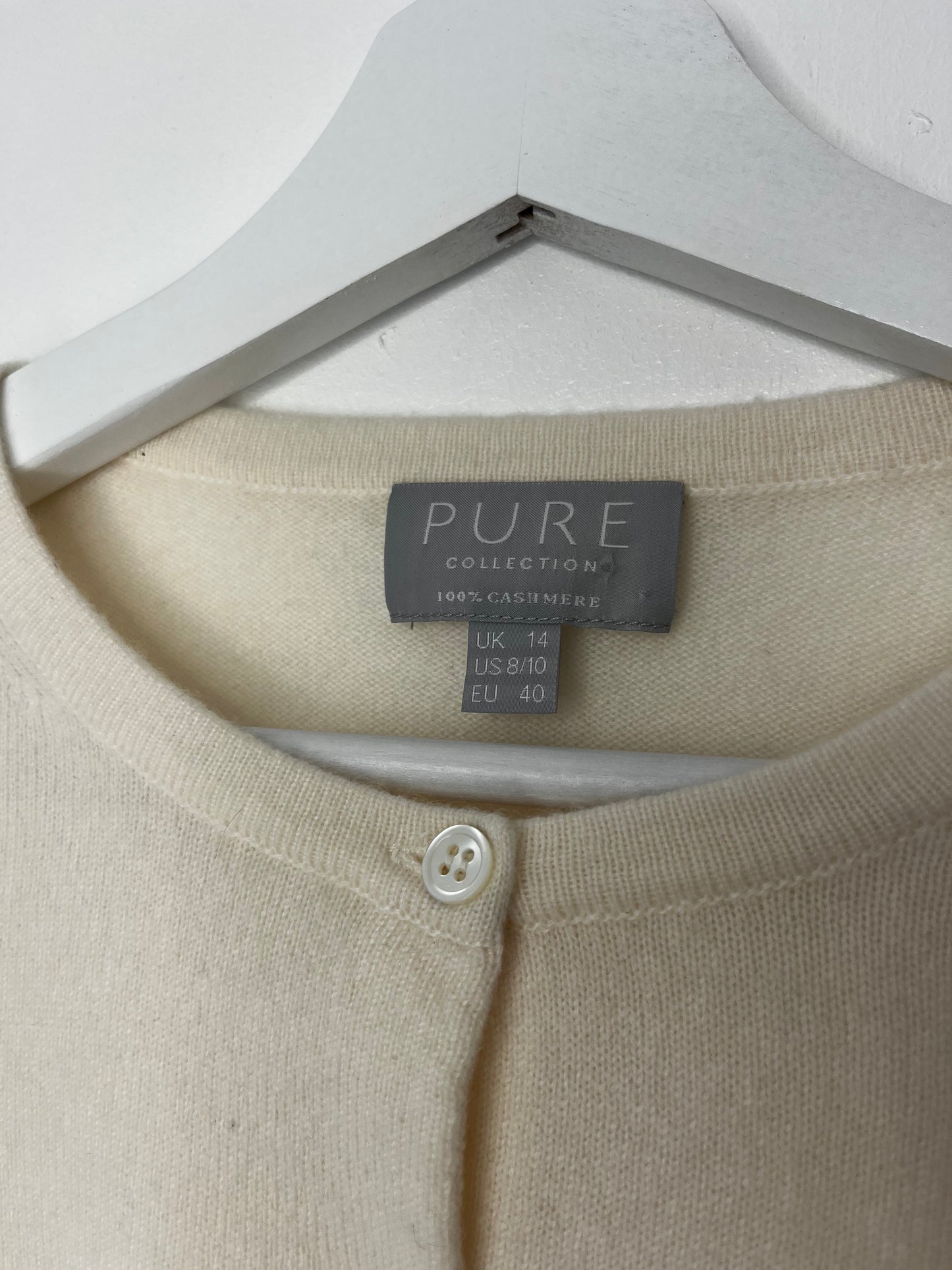 Cream Vintage Cashmere Cardigan