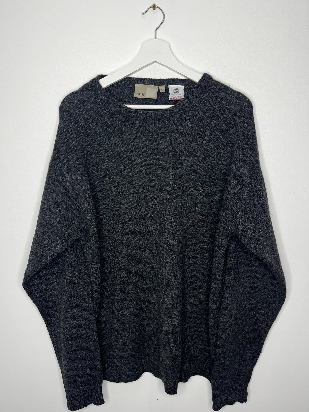Grey Classic Wool 90s Jumper