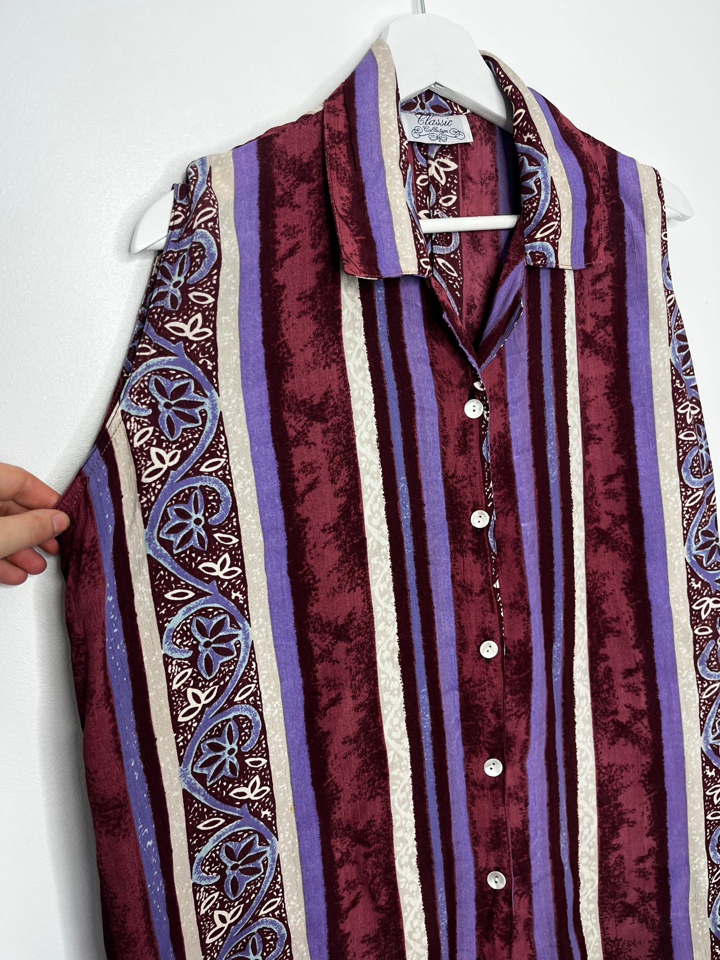 Purple Trouser & Blouse Vintage Two Piece