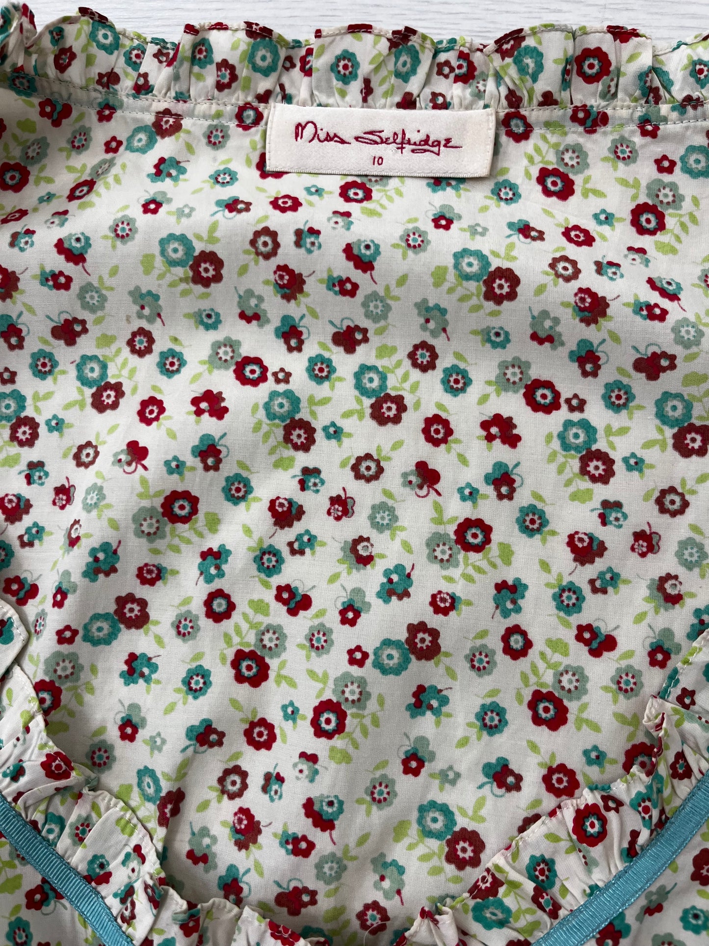 Y2k Miss Selfridge Cute Flower Picnic Dress