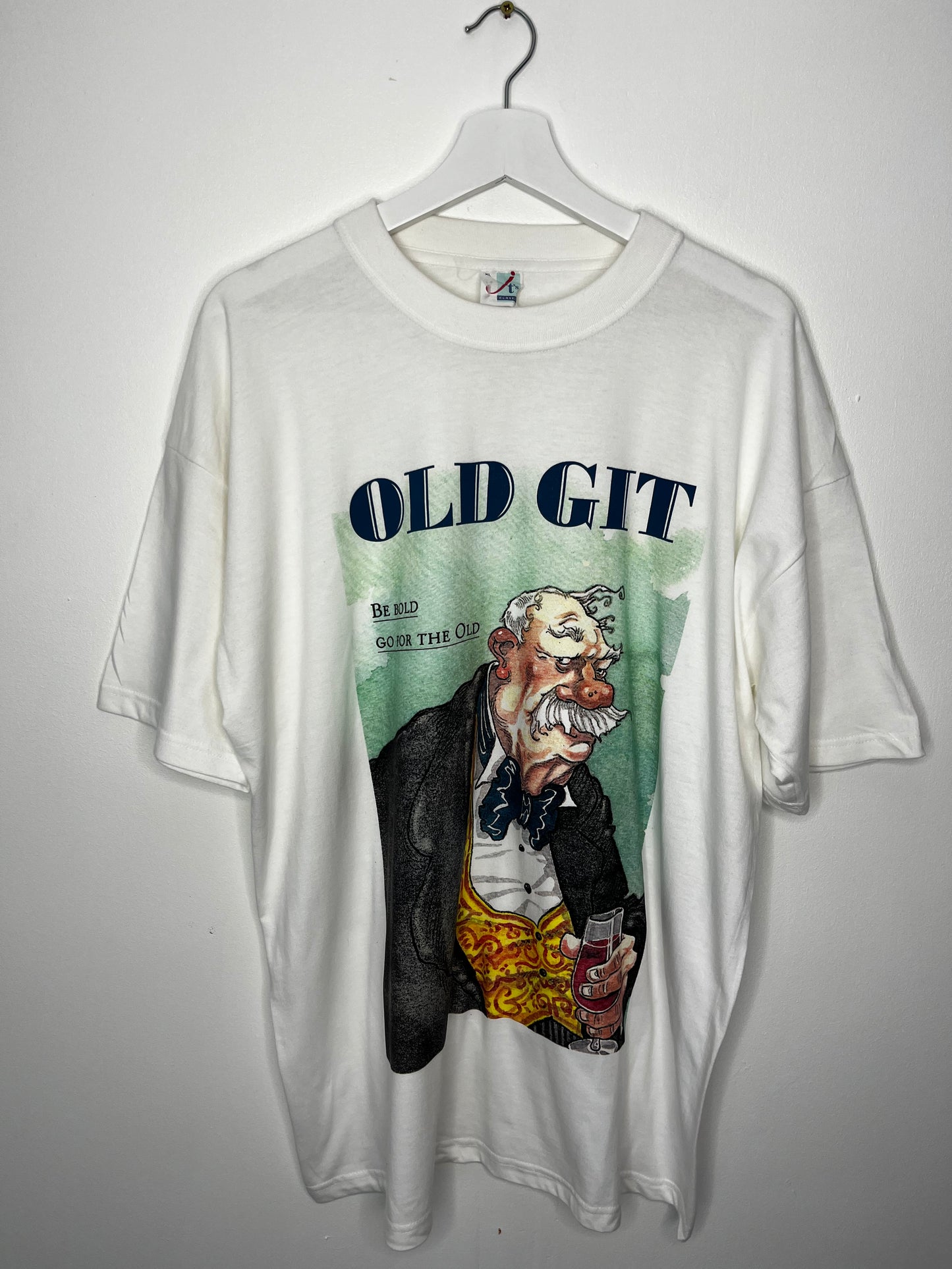 True Vintage “Old Git” 100% Cotton Picture T-Shirt