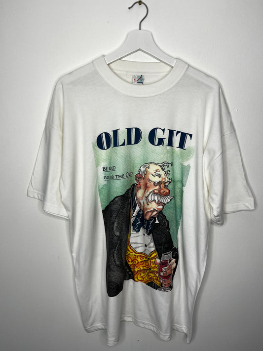 True Vintage “Old Git” 100% Cotton Picture T-Shirt