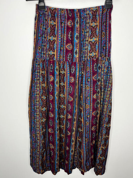 True Vintage Paisley Boho Skirt