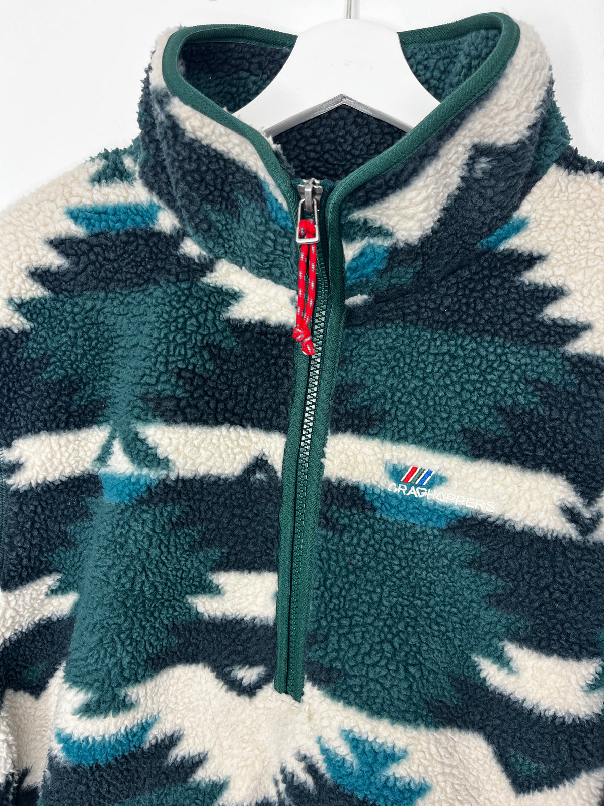 Green Granola Girl Quarter Zip Fleece Jumper