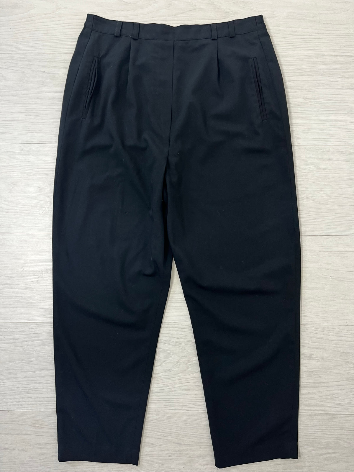 Highwaisted Dark Navy Casual Trousers