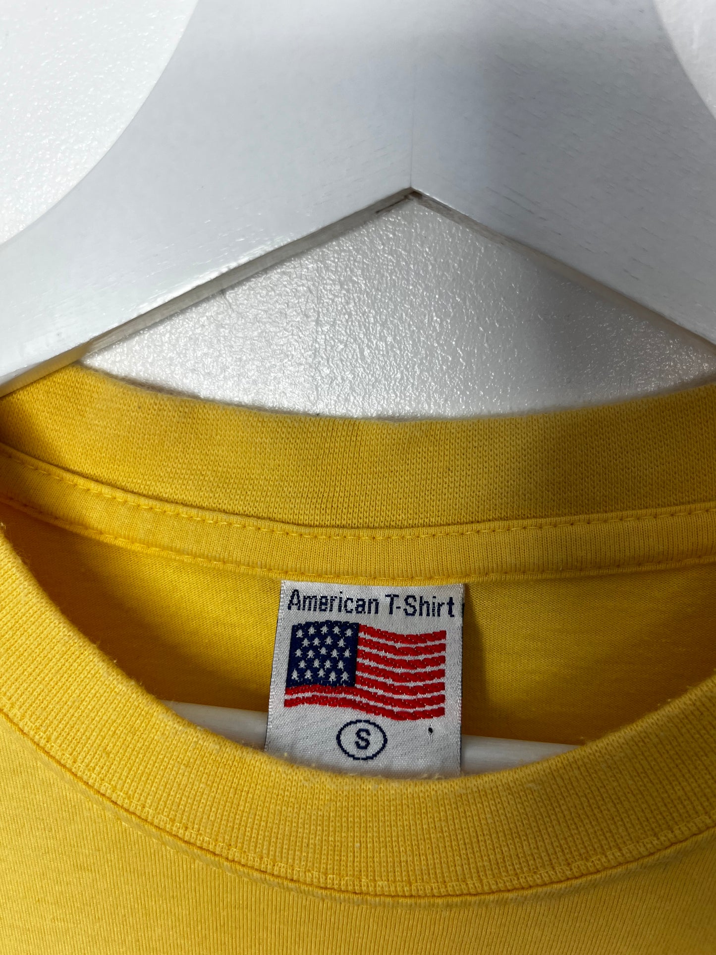 Yellow Classic Cotton Vintage T-Shirt