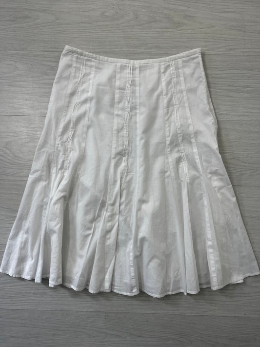 100% Cotton White Vintage Fairycore Skirt
