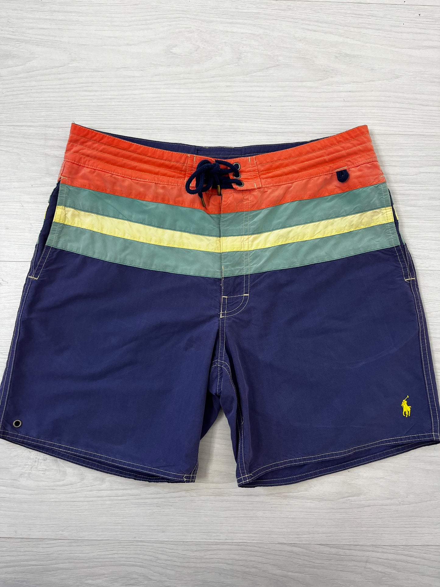 Men’s Ralph Lauren Colour Block Vintage Swim Shorts