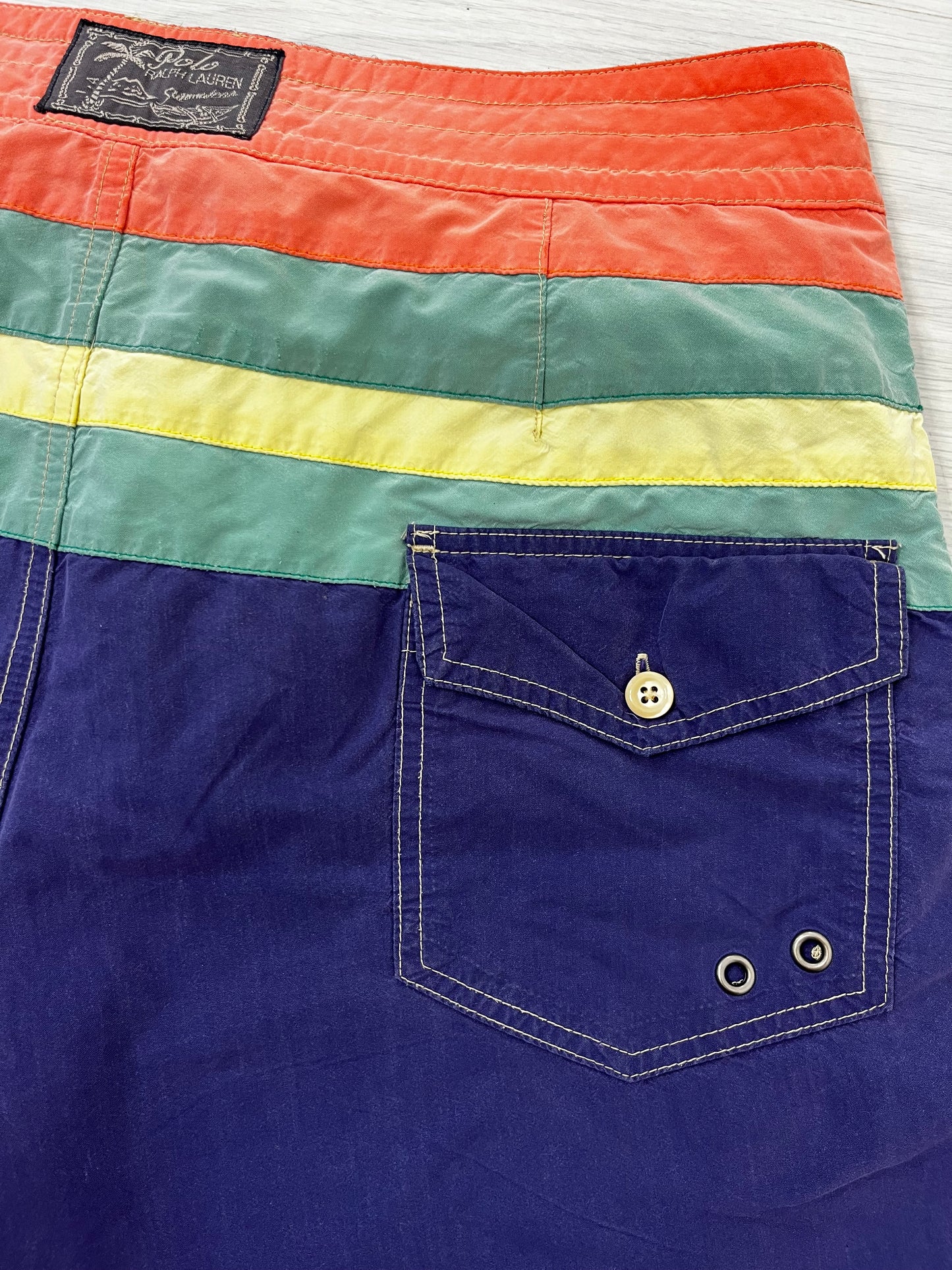 Men’s Ralph Lauren Colour Block Vintage Swim Shorts