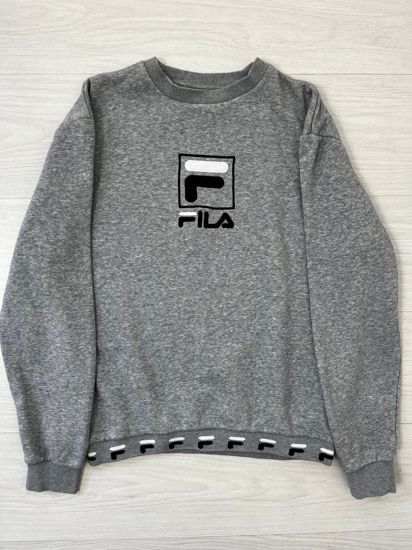 Grey Vintage FILA Crew Neck Jumper