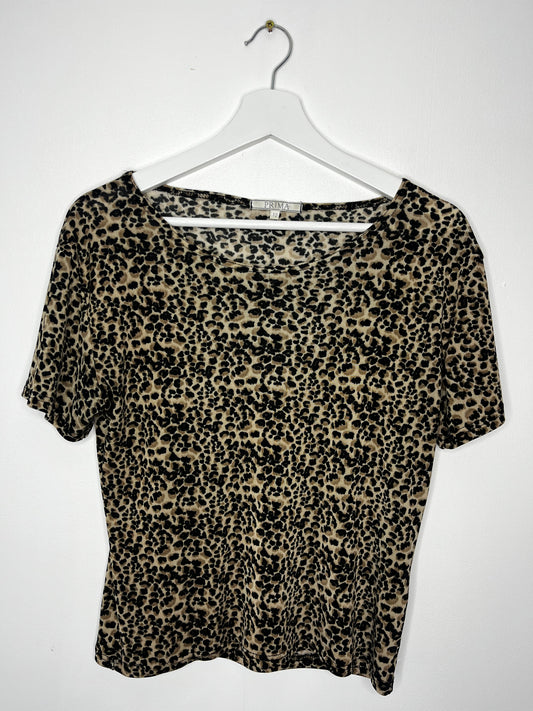 Y2k Animal Print Casual Top