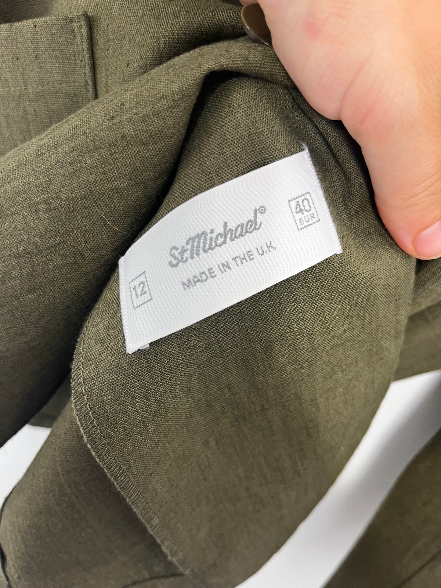 Khaki Vintage Cotton Linen Light Blazer