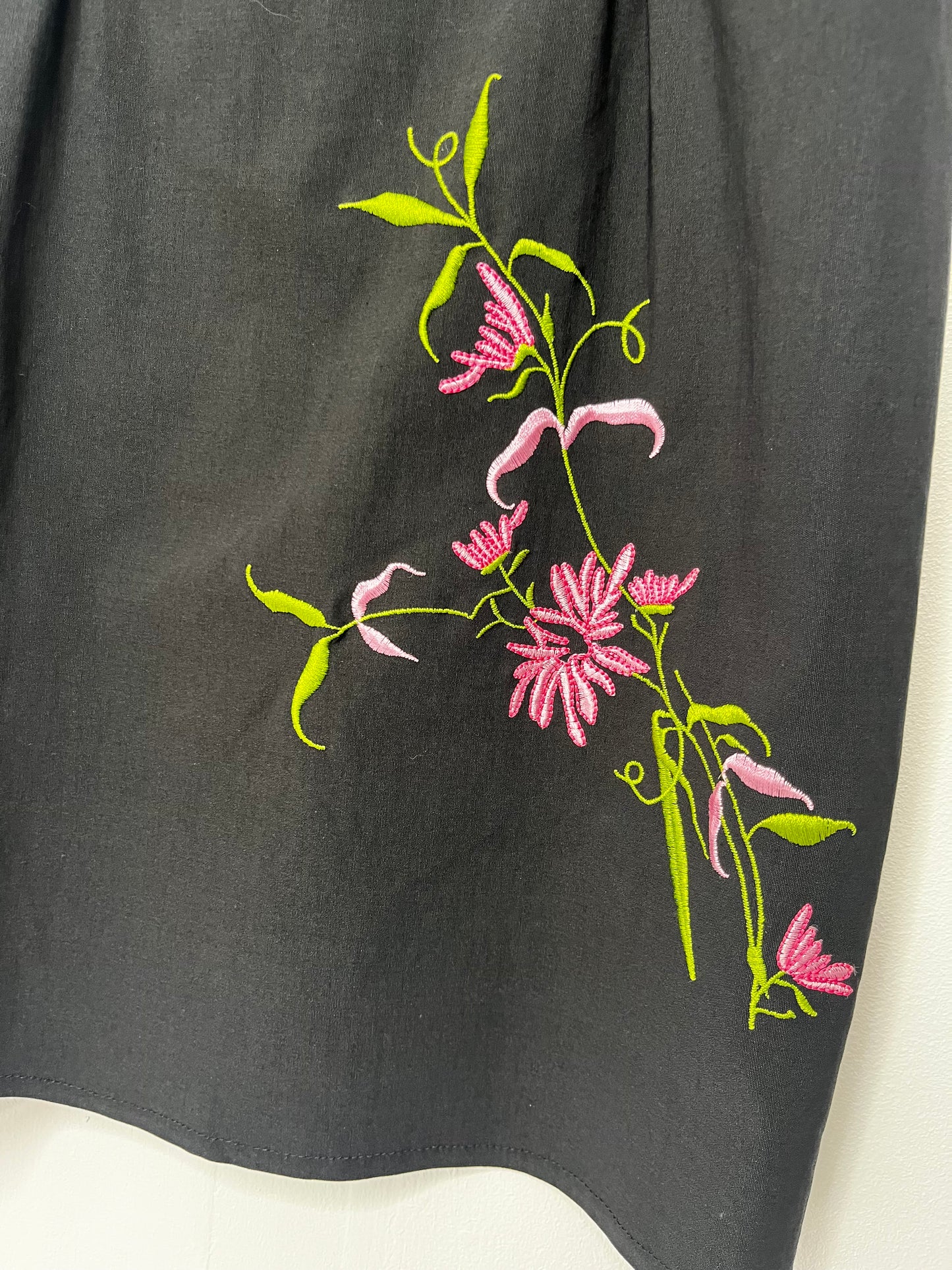 Y2k Black Flower Effect Little Black Dress