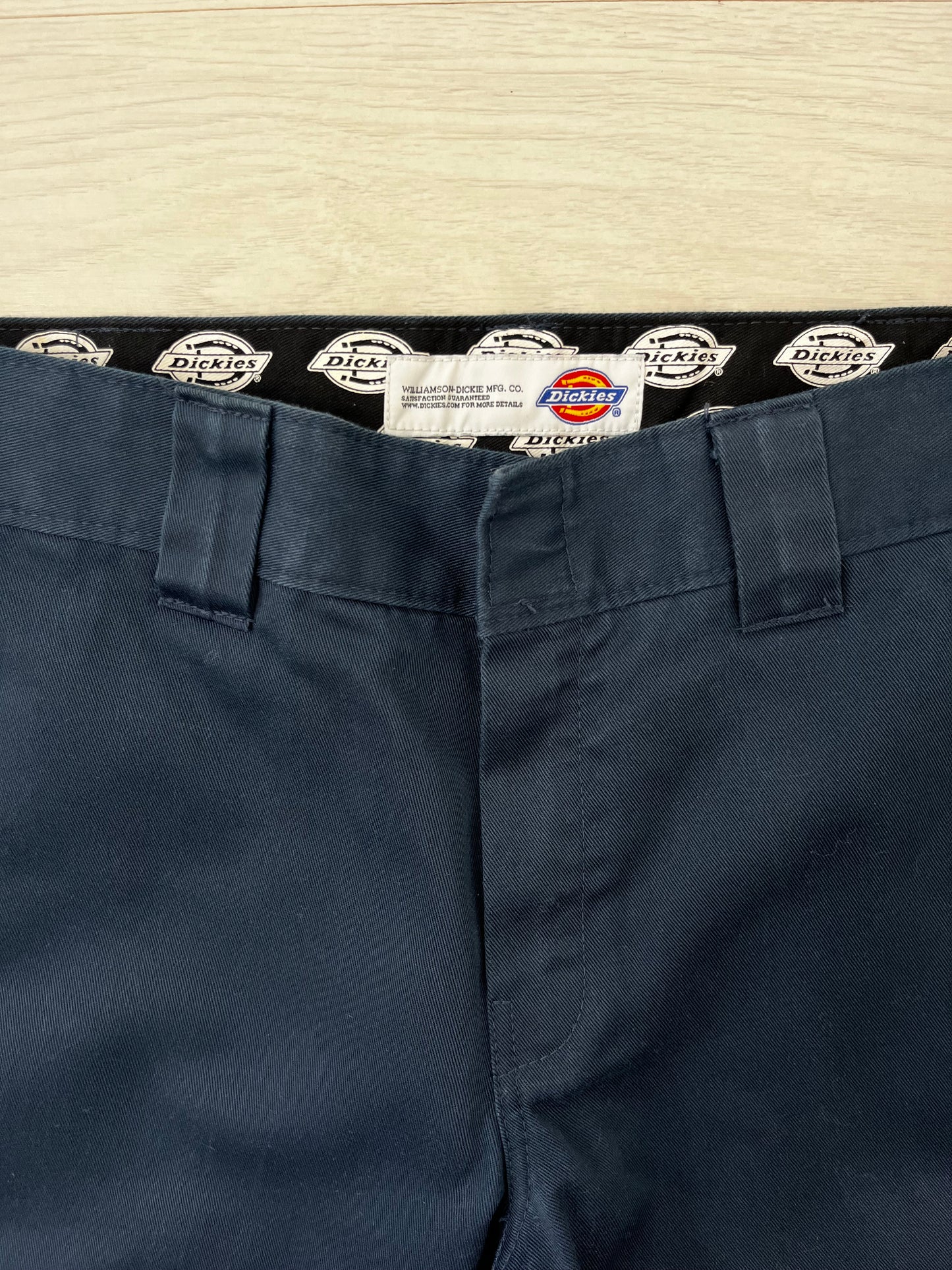 Navy Vintage Dickies Cut Off Chino Trousers