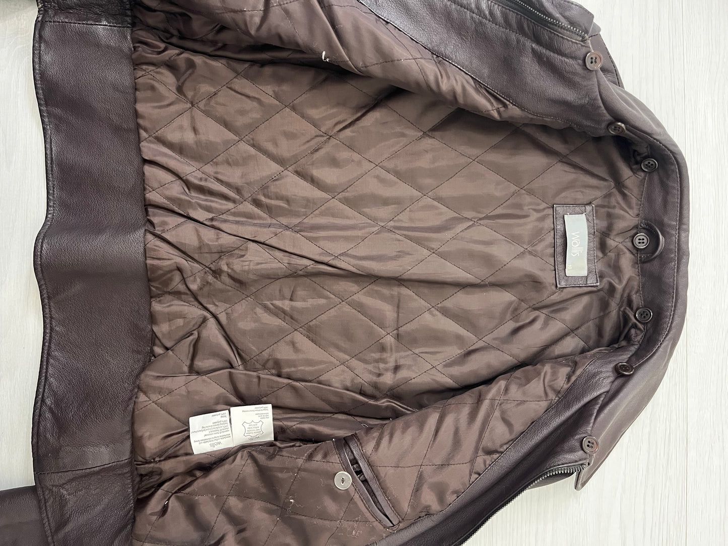 True Vintage Brown Leather Box Fit Jacket