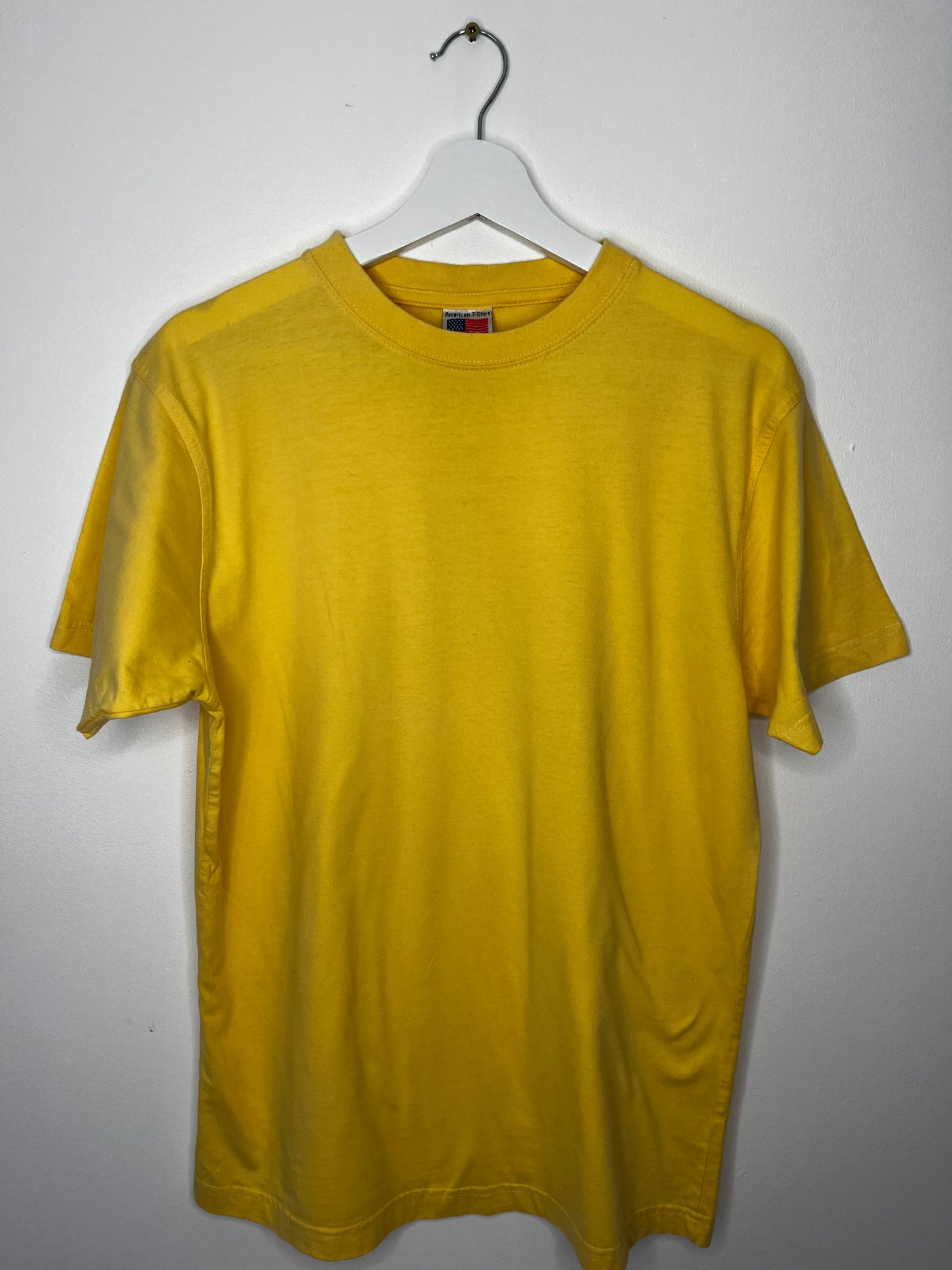 Yellow Classic Cotton Vintage T-Shirt