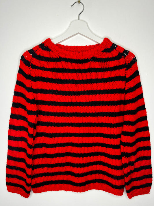 Hand knit Stripe Vintage Jumper