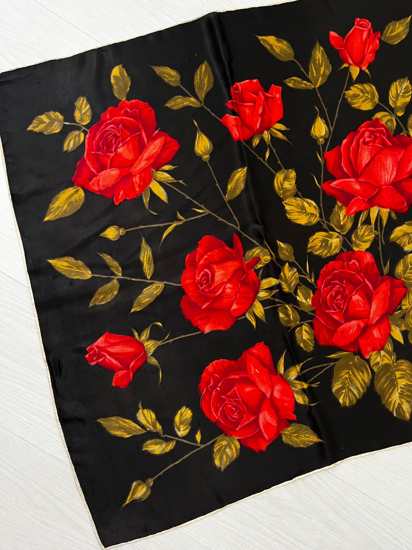 True Vintage Floral Head Scarf Accessories