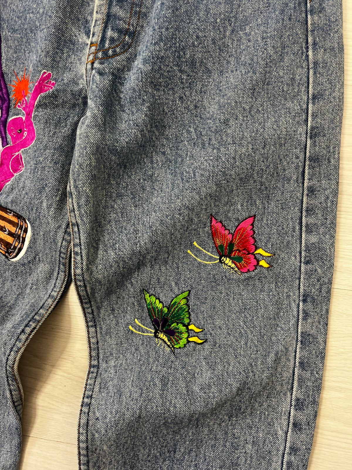 Rare Embroidery Highwaisted Vintage Levi Jeans
