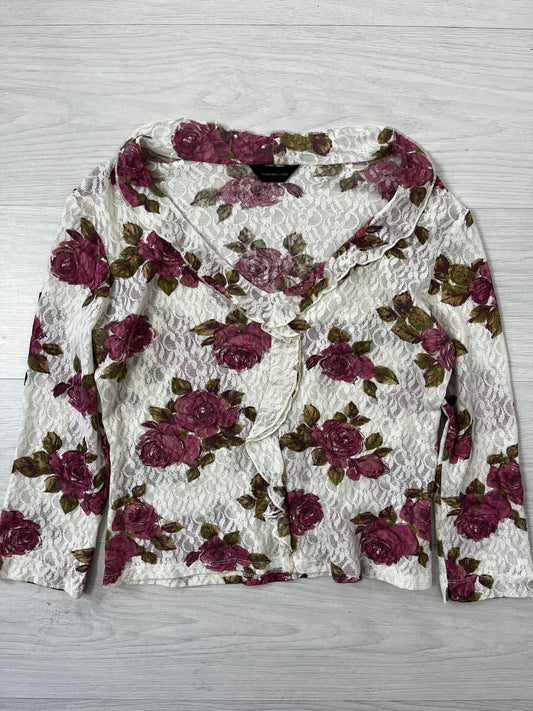 Y2k Lace Ruffle Vintage Spring Blouse Top