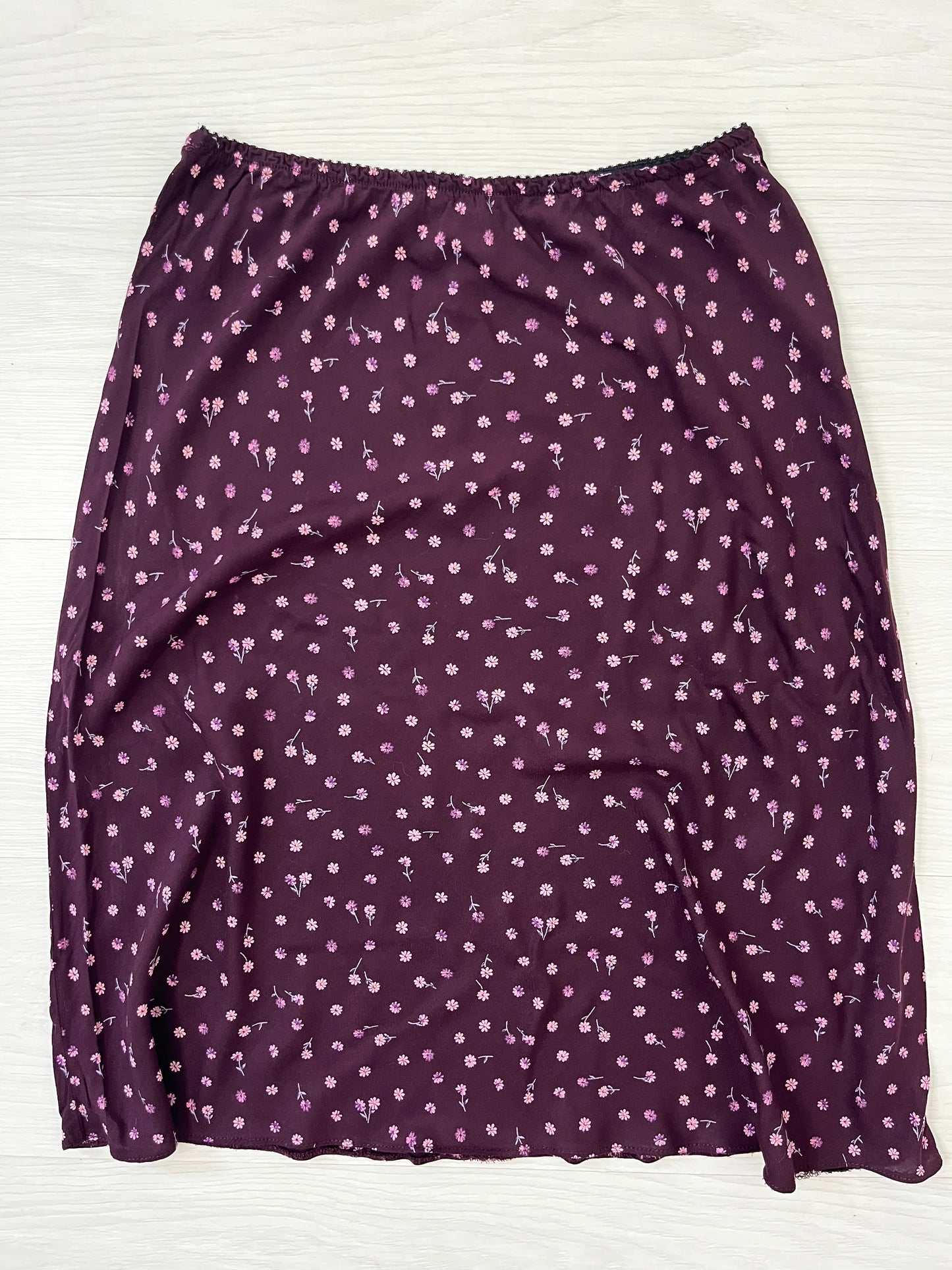 Purple Floral Y2k New Look Midi Skirt