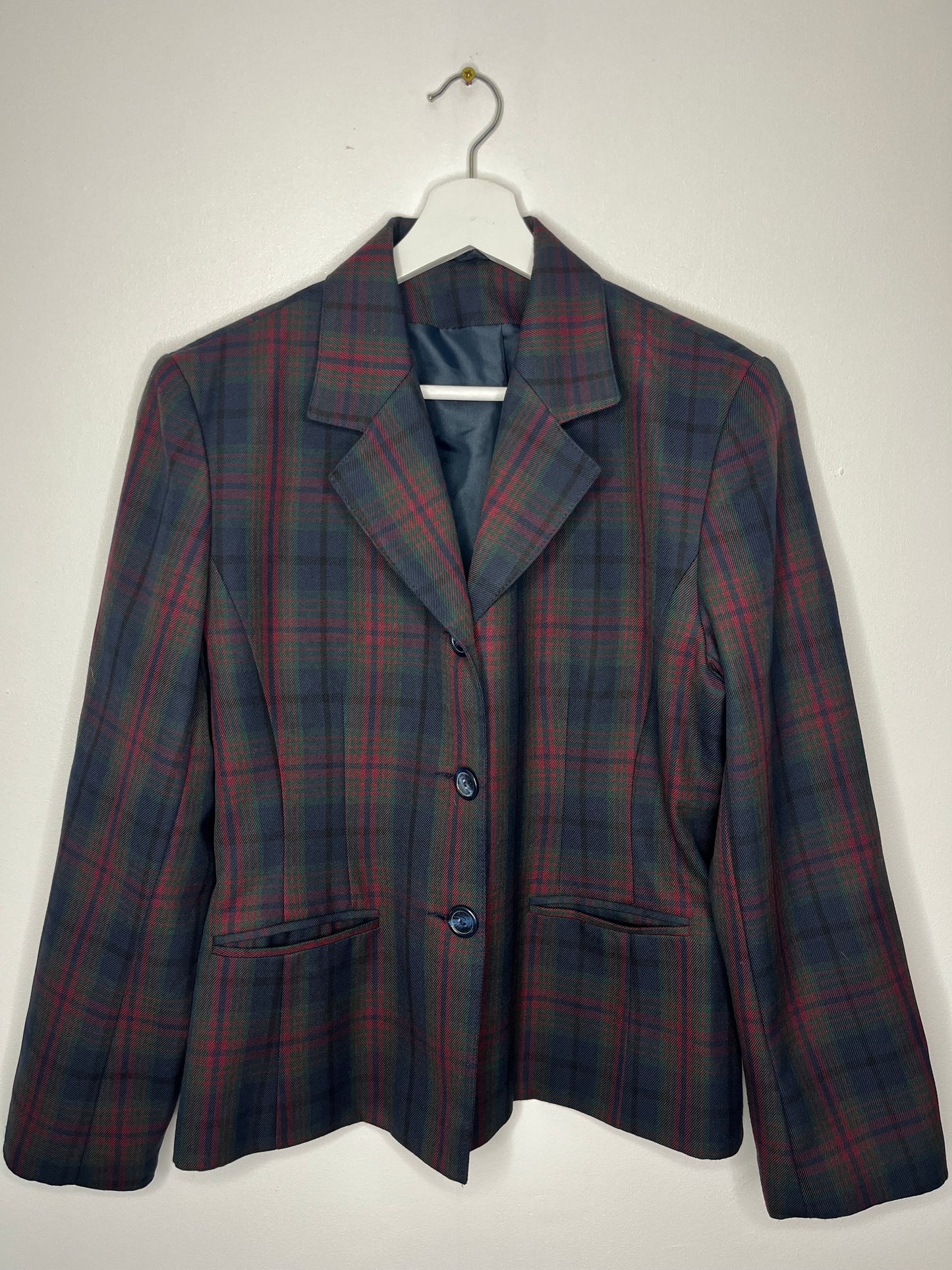 Autumnal Checked 90s Blazer