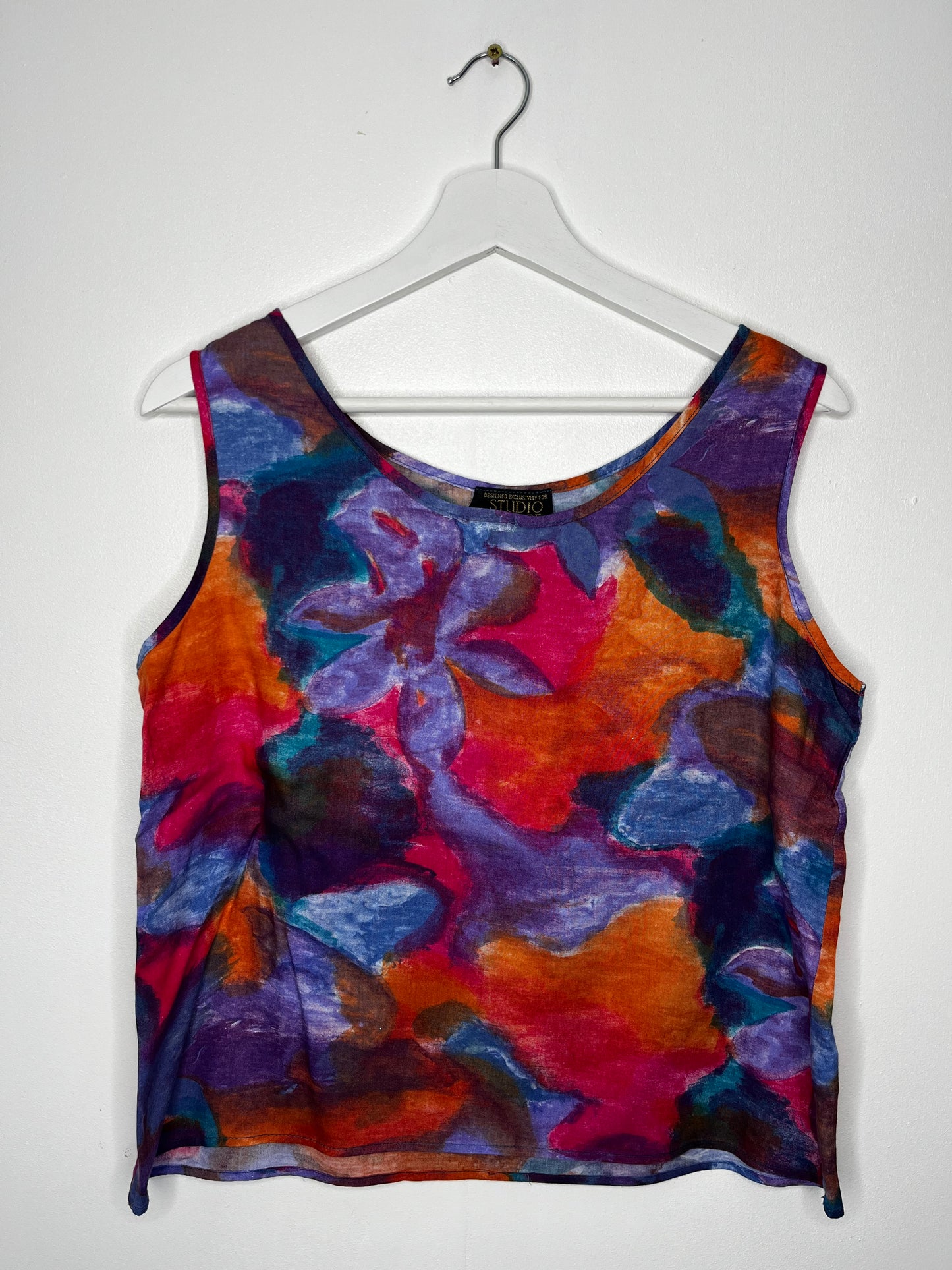 Tie Dye Vintage Sleeveless Top